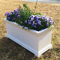 24" Charleston Self Watering Decorative Rectangular Planter