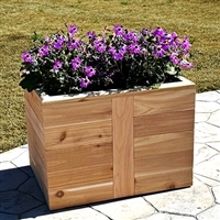 22" x 22" x 22" Farmhouse Self Watering Cedar Planter (PVC Composite)