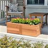 60" x 12" x 12" Farmhouse Self Watering Cedar Planter (PVC Composite)