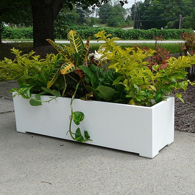 60" Modern Long Rectangle Shaped PVC Planter