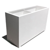 60"L x 30"H x 18"W Modern Long, Large Simple White Outdoor Planter