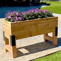 36" x 30" x 18" Farmhouse Self Watering Cedar Raised Planter (PVC Composite)