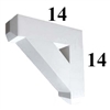 Decorative PVC Bracket, B-Series, Azek, Versatex, Architectural - Style B02