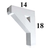 Decorative PVC Bracket, B-Series, Azek, Versatex, Architectural - Style B03