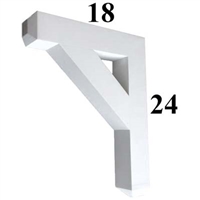 Decorative PVC Bracket, B-Series, Azek, Versatex, Architectural - Style B05