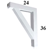 Decorative PVC Bracket, B-Series, Azek, Versatex, Architectural - Style B06