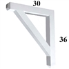 Decorative PVC Bracket, B-Series, Azek, Versatex, Architectural - Style B06