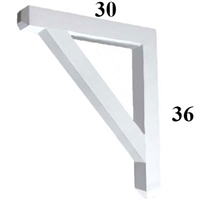 Decorative PVC Bracket, B-Series, Azek, Versatex, Architectural - Style B06