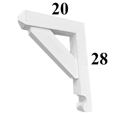 Decorative PVC Bracket, PVC Millworks, Azek, Versatex - Style P05