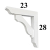 Decorative PVC Bracket, PVC Millworks, Azek, Versatex - Style P08