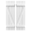 Z-Batten Board and Batten Composite PVC Shutter