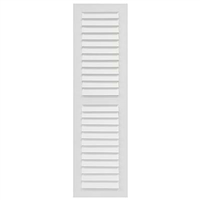 Sample Louver Composite PVC Exterior Shutter White Unpainted