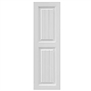 Sample Wainscot Composite PVC Exterior Shutter White Unpainted