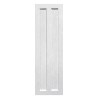 Sample Split Panel Composite PVC Exterior Shutter White Unpainted