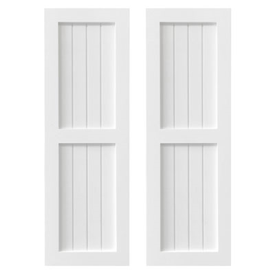 Traditional Wainscot PVC Exterior Shutters