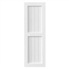 Sample Traditional Wainscot Composite PVC Exterior Shutter White Unpainted