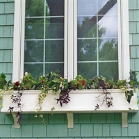 108" Self Watering Charleston PVC Window Box - No Rot