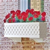 66" Lattice Self Watering PVC Window Box