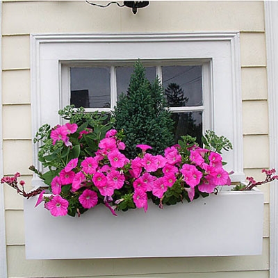 48" Modern Self Watering PVC Window Box