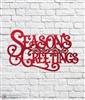 Season's Greetings Vintage Style Metal Sign