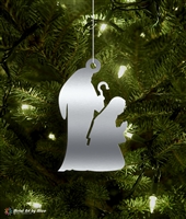 Metal Mary & Joseph Tree Ornament