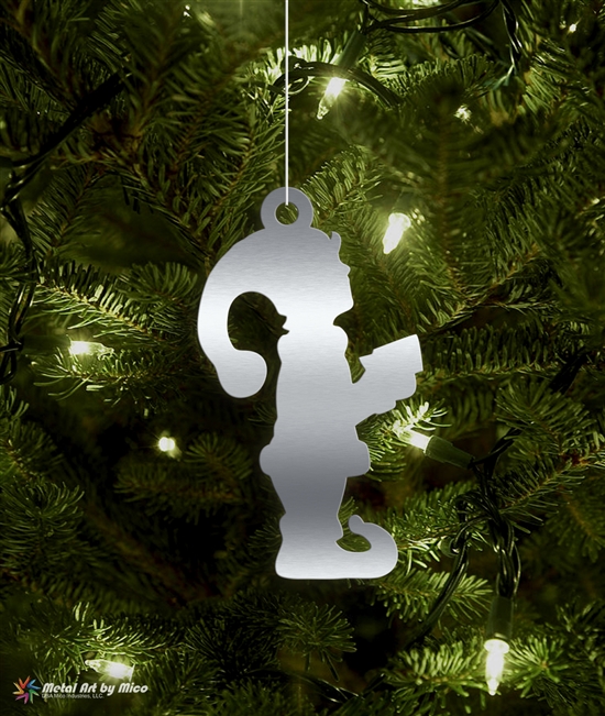 Metal Elf Boy Tree Ornament