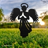 Angel with Wings Metal Yard Ornament