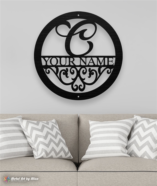 Custom Circle Monograms