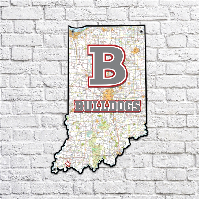 Bosse Bulldogs Indiana Map
