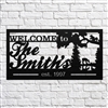 Custom Metal Welcome Sign