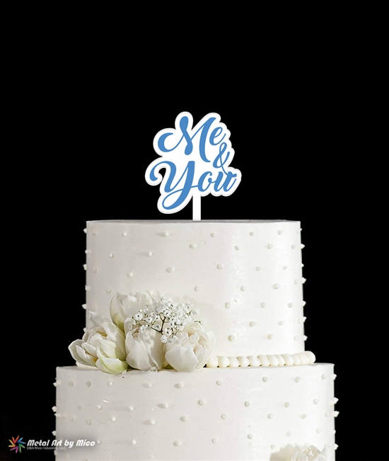 Me & You Cake Topper