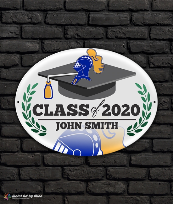 2020 Castle Graduation Metal Plaque