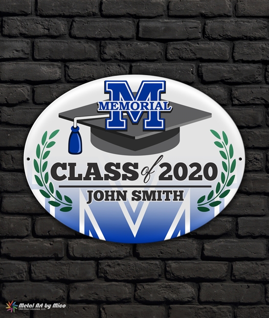 2020 Memorial Graduation Metal Plaque