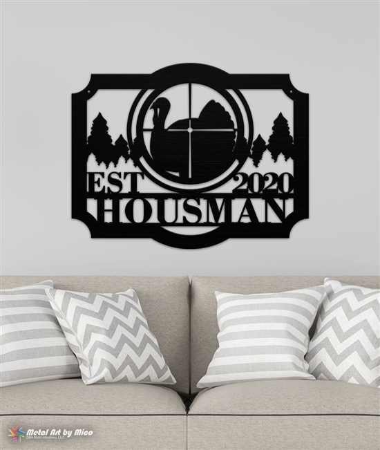 Turkey Hunting Monogram