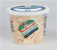 Belgioioso Salad Blend Cheese (Shaved) 12/5 oz Cups - Wheel