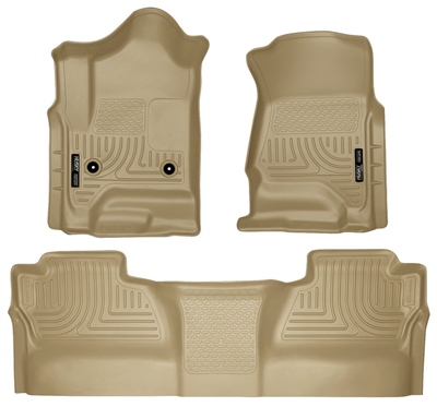 Husky Liners Weatherbeater Floor Mat Set Tan 2015-Up