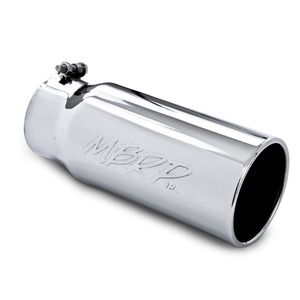 MBRP 4x5" Pro Series Polished T-304 SS Diesel Exhaust Tip-Straight Rolled End