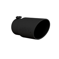 MBRP 5x6" Black Diesel Exhaust Tip-Angle Cut Rolled End