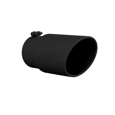 MBRP 5x6" Black Diesel Exhaust Tip-Angle Cut Rolled End