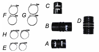 PPE Silicone Boost Tube Kit 2011-2016 Duramax Diesel