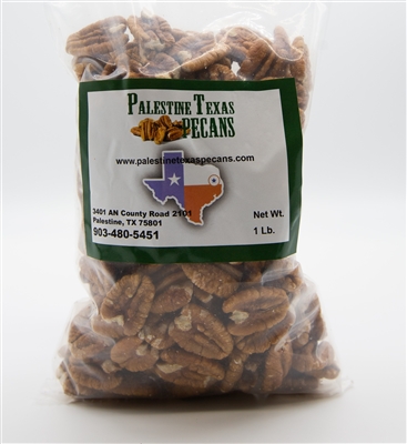 Large Pecan Halves at Palestine Texas Pecans