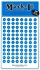 Stick-on Dots Medium 1/4" Numbered 1-240 blue