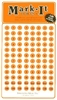 Stick-on Dots Medium 1/4" Numbered 1-240 ORANGE