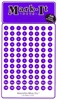 Stick-on Dots Medium 1/4" Numbered 1-240 PURPLE