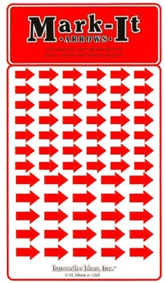 Stick-on Arrows RED map stickers