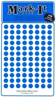 600 blue 1/4" map stick-on map dots