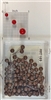 brown, medium, round-head MAP PINS 100/box. 1/8" head and 5/16" shaft length.