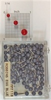 Robbins Egg Blue color, medium, round-head Map Pins 100/box. 1/8" head and 5/16" shaft length.