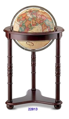 WESTMINSTER 16" INCH GLOBE ANTIQUE OCEAN RAISED