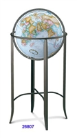 TRAFALGAR 16" INCH GLOBE BLUE RAISED PEWTER